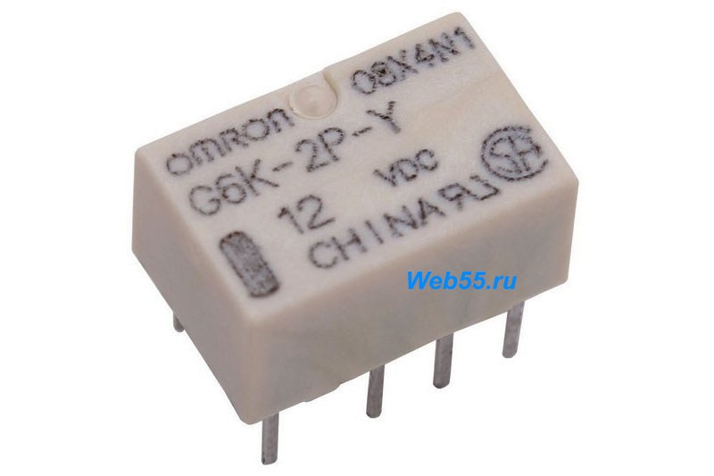Реле электромагнитное Omron G6K-2P-Y - Купить с доставкой в магазине полезной электроники Web55.ru