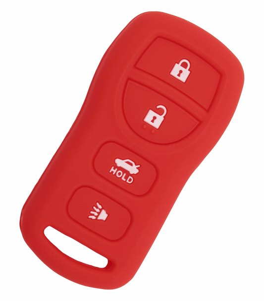 Чехол для пульта ДУ Nissan, 4 кнопки (Красный) - Купить с доставкой в магазине полезной электроники Web55.ru