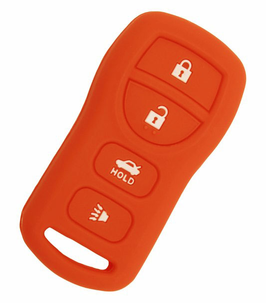 Чехол для пульта ДУ Nissan, 4 кнопки (Оранжевый) - Купить с доставкой в магазине полезной электроники Web55.ru