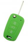 Чехол для выкидного ключа KIA, 3 кнопки (Зелёный)