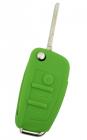 Чехол для выкидного ключа Audi, 3 кнопки (Зелёный)