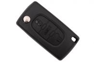 Корпус выкидного ключа для CITROEN, 3 кнопки, лезвие HU83