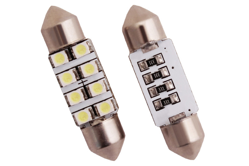Светодиодная (LED) лампа 12 V, 1.5 W (белый) - Купить с доставкой в магазине полезной электроники Web55.ru
