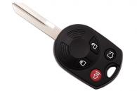Ключ для автомобиля Ford в сборе с чипом 4D63, 315mhz, 4 кнопки, Лезвие FO38R