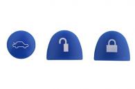 Комплект из 3-х кнопок для ключа CHEVROLET (Синие)