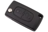 Корпус выкидного ключа для CITROEN, 2 кнопки, лезвие VA2