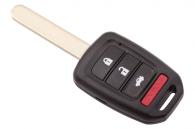Корпус ключа для автомобиля HONDA, 3+1 кнопки, лезвие HON66