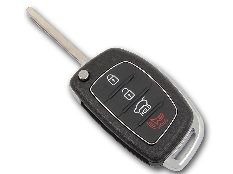 Корпус выкидного ключа для HYUNDAI, 4 кнопки, лезвие HYN17 - Купить с доставкой в магазине полезной электроники Web55.ru