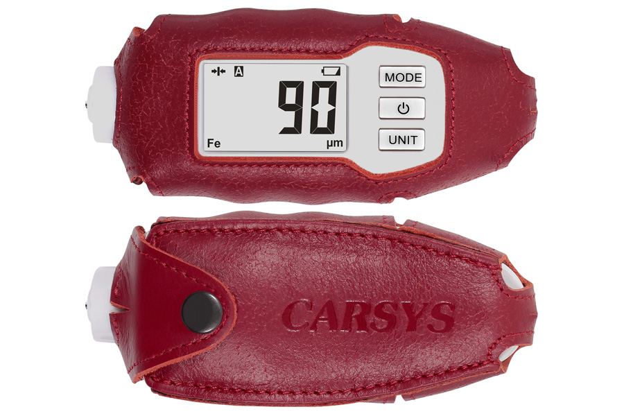 Кожаный чехол для толщиномера CARSYS DPM-816 (красный) - Купить с доставкой в магазине полезной электроники Web55.ru