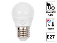 LED Лампа светодиодная BQ-G45-E27-5CPK, 4,8w, 4200K 