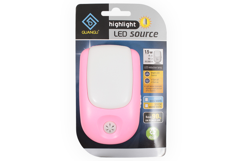 Светильник светодиодный А72 (LED ночник розовый) - Купить с доставкой в магазине полезной электроники Web55.ru