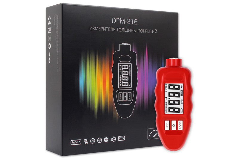 Толщиномер покрытий CARSYS DPM-816 COMBO (Полный комплект, Красный) пр-во Россия - Купить с доставкой в магазине полезной электроники Web55.ru
